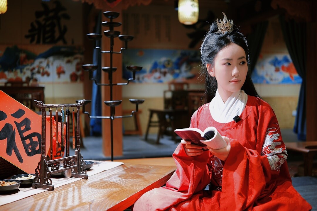 actress in drama scene